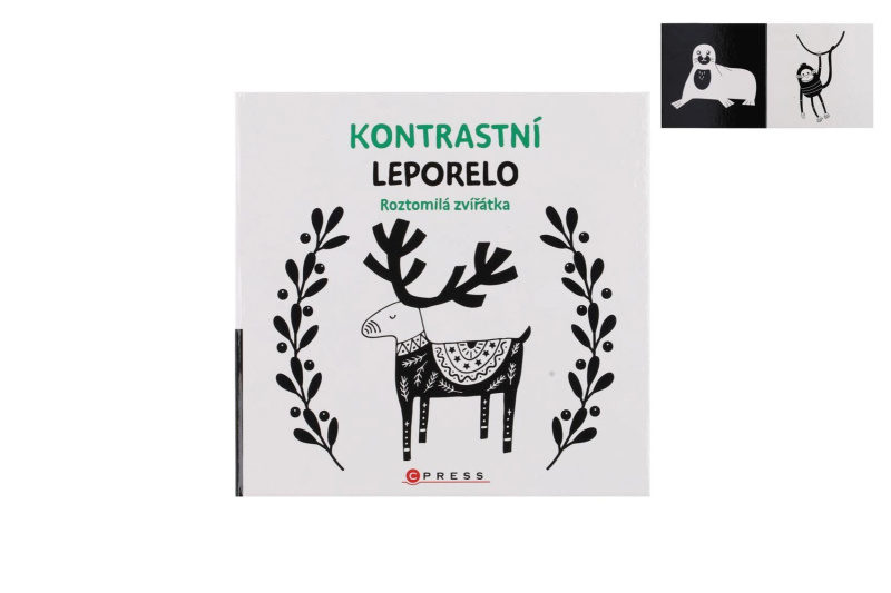 Kontrastní leporelo: Roztomilá zvířátka - kolektiv