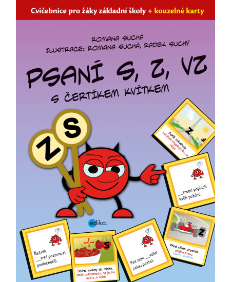 Psaní S, Z, VZ s čertíkem Kvítkem Edika