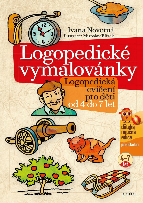 Logopedické vymalovánky Edika