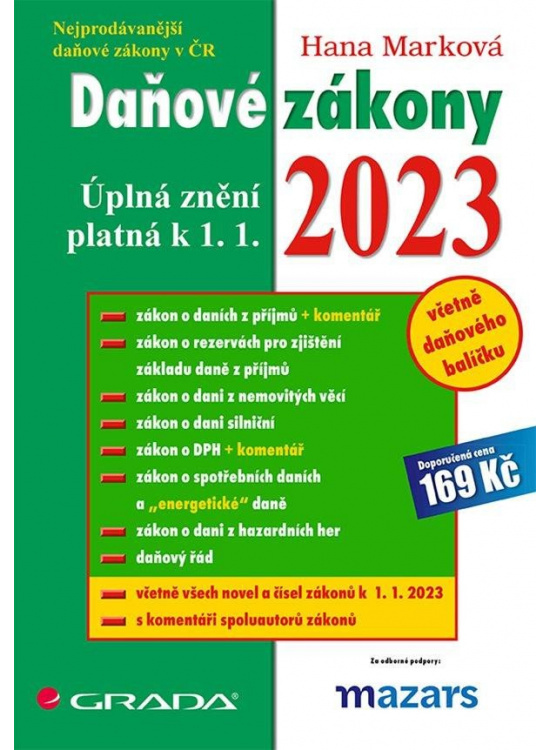 Daňové zákony 2023 - Hana Marková