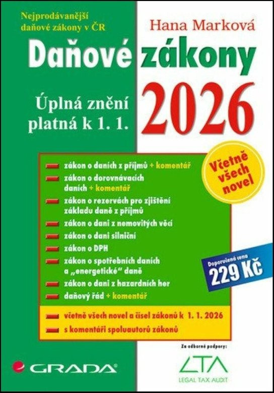 Kniha: Daňové zákony 2026 od Marková Hana
