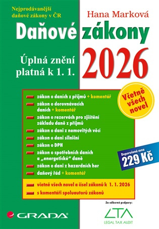 Kniha: Daňové zákony 2026 od Marková Hana