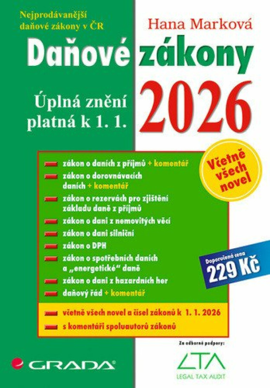 Kniha: Daňové zákony 2026 od Marková Hana