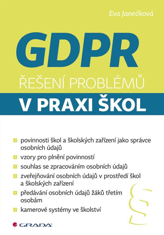 GDPR Řešení problémů v praxi škol - Eva Janečková - kniha z kategorie Odborné a naučné
