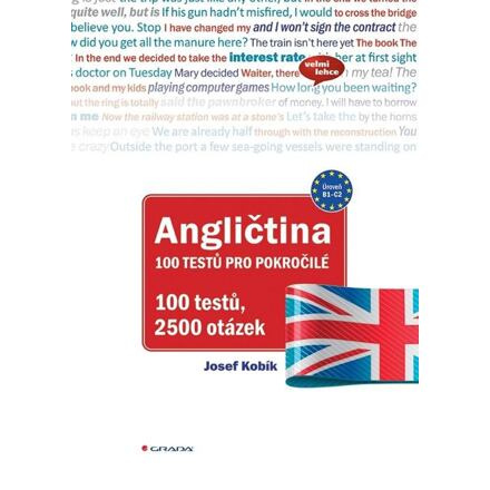 Angličtina 100 testů pro pokročilé - Josef Kubík