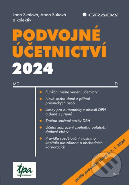 Podvojné účetnictví 2024 - Jana Skálová, Anna Suková - kniha z kategorie Účetnictví a daně