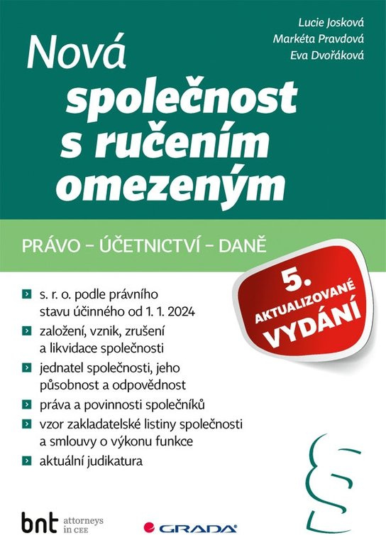 Nová společnost s ručením omezeným - 5. aktualizované vydání -  Markéta Pravdová