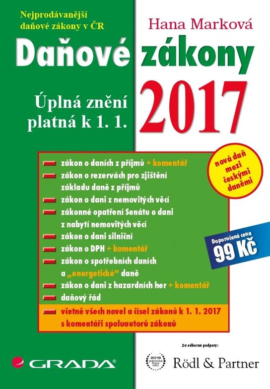 Daňové zákony 2017 -  Hana Marková