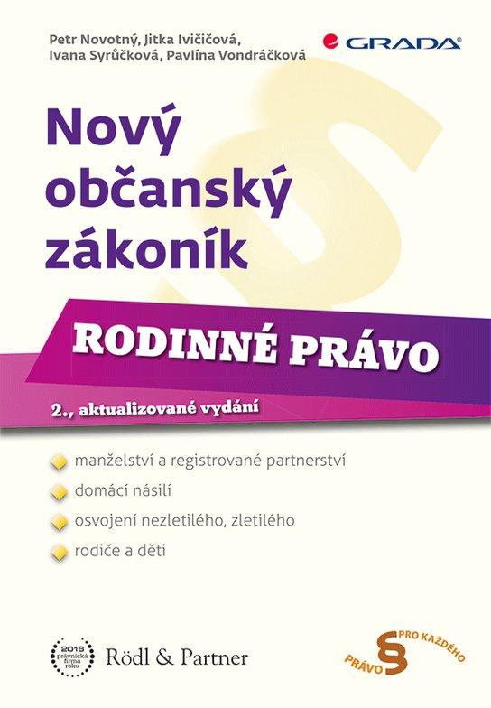 Nový občanský zákoník - Rodinné právo -  Pavlína Vondráčková