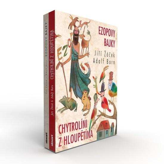 Ezopovy bajky / Chytrolíni z Hloupětína (box) - Jiří Žáček