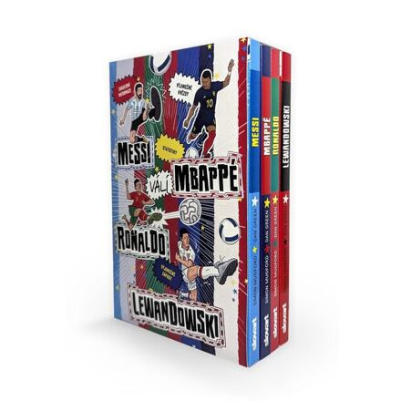 Fotbalové superhvězdy ( Messi, Ronaldo, Mbappé, Lewandowski)