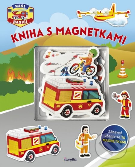 Kniha s magnetkami: Naši hasiči - kniha z kategorie Naučné knihy