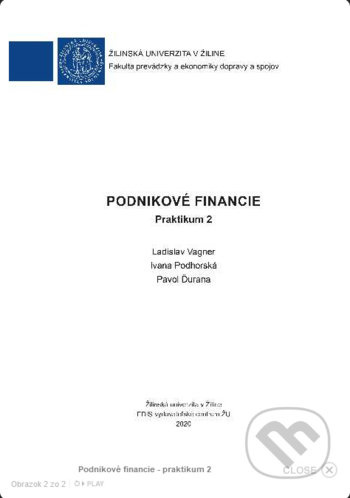 Podnikové financie - praktikum 2 - Ladislav Vagner, Ivana Podhorská, Pavol Ďurana - kniha z kategorie Vysoké školy