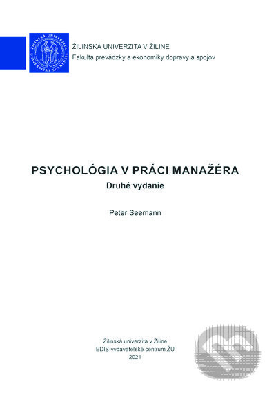 Psychológia v práci manažéra - Peter Seemann - kniha z kategorie Odborné a naučné