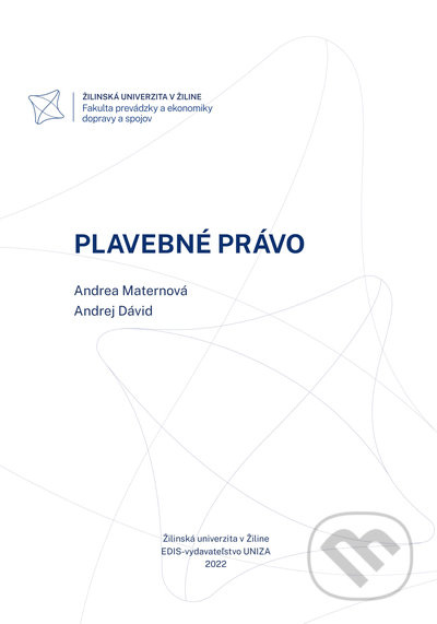 Plavebné právo - Andrea Maternová, Andrej Dávid - kniha z kategorie Vysoké školy