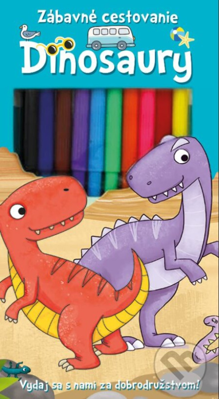 Zábavné cestovanie: Dinosaury (Vydaj sa s nami za dobrodružstvom!) - kniha z kategorie Omalovánky