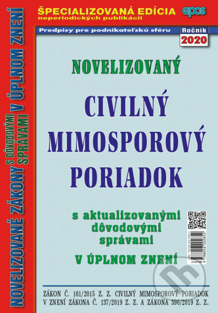 Novelizovaný Civilný mimosporový poriadok - kniha z kategorie Právo