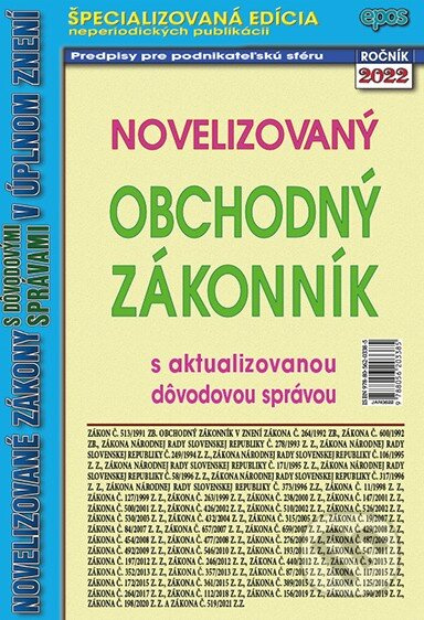 Novelizovaný Obchodný zákonník s aktualizovanou dôvodovou správou - kniha z kategorie Obchodní právo
