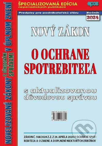 Nový zákon o ochrane spotrebiteľa - kniha z kategorie Obchodní právo