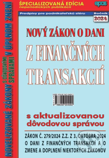 Nový zákon o dani z finančných transakcií - kniha z kategorie Daně