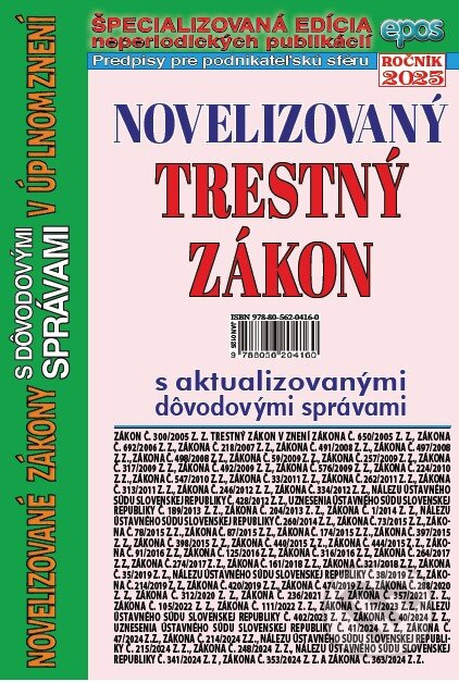 Novelizovaný Trestný zákon - kniha z kategorie Právo