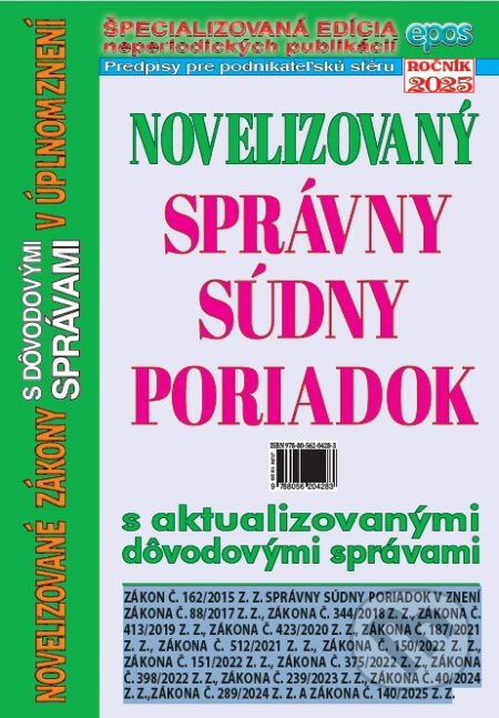 Novelizovaný správny súdny poriadok - kniha z kategorie Právo