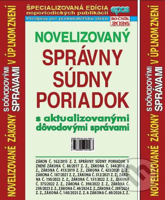 Novelizovaný Správny súdny poriadok - kniha z kategorie Ústavné právo