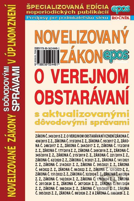 Novelizovaný zákon o verejnom obstarávaní - kniha z kategorie Obchodné právo