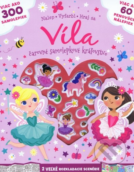 Víla - čarovné samolepkové kráľovstvo - kniha z kategorie Omalovánky