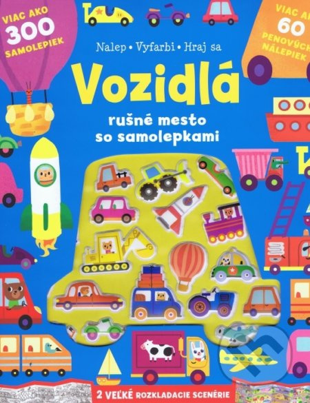 Vozidlá - rušné mesto so samolepkami - kniha z kategorie Samolepky