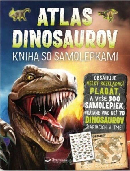 Atlas dinosaurov - kniha so samolepkami - John Malam - kniha z kategorie Encyklopedie