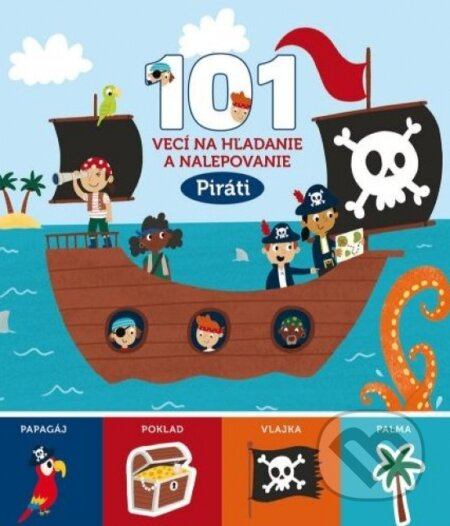 Piráti - 101 vecí na hľadanie a nalepovanie - kniha z kategorie Úkoly pro děti
