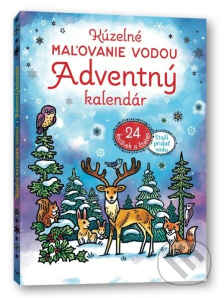 Kúzelné maľovanie vodou: Adventný kalendár (24 knižiek a štetec) - kniha z kategorie Omalovánky