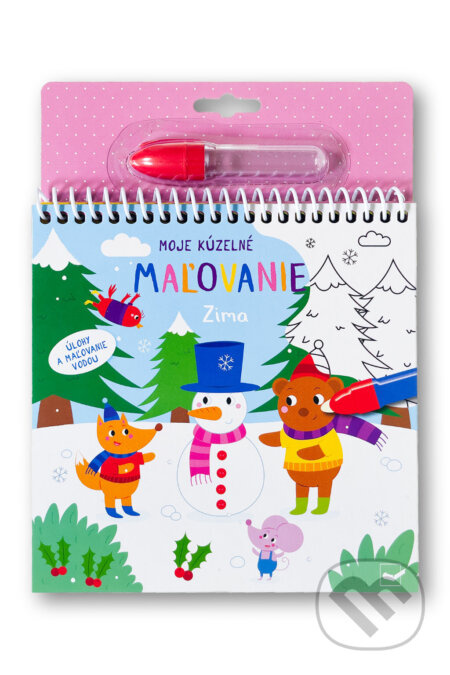 Moje kúzelné maľovanie: Zima (Úlohy a maľovanie vodou) - kniha z kategorie Omalovánky