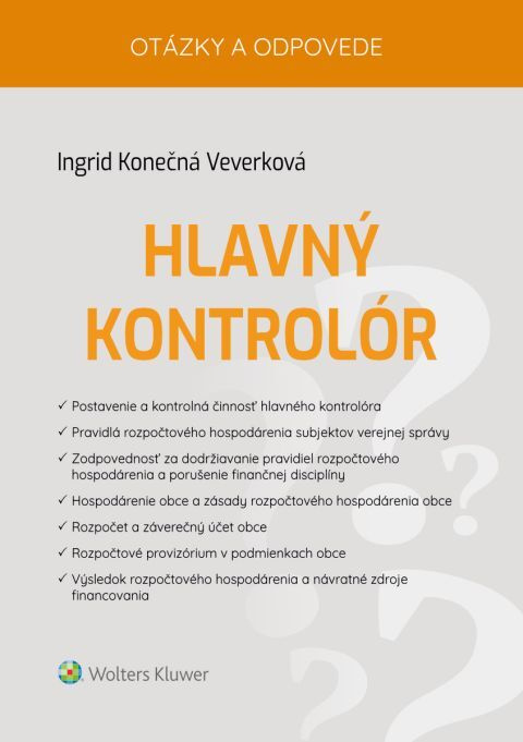 Hlavný kontrolór - Ingrid Konečná Veverková - kniha z kategorie Veřejná správa
