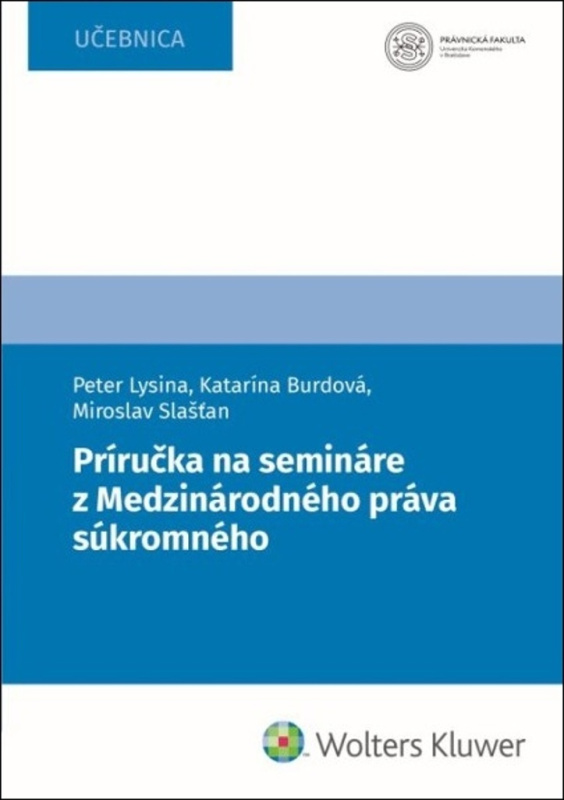 Príručka na semináre z Medzinárodného práva súkromného - kniha z kategorie Vysoké školy