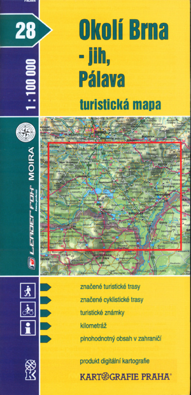 1:100T (28)-Okolí Brna - jih, Pálava - kniha z kategorie Mapy a cestování