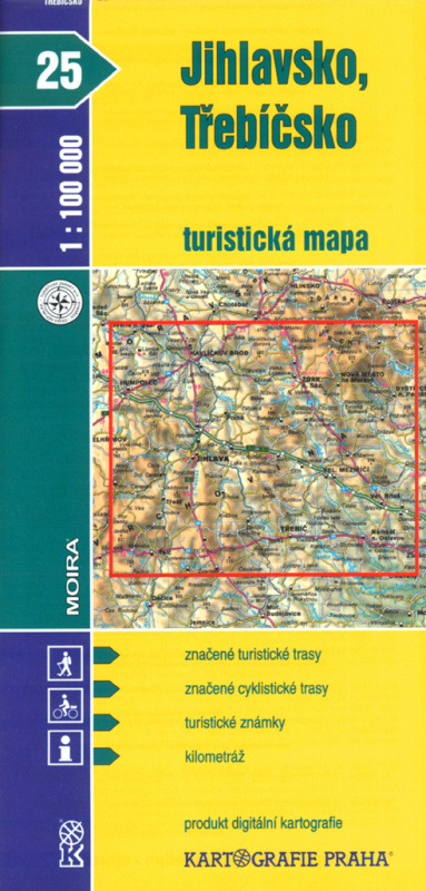 Jihlavsko,Třebíčsko (turistická mapa)