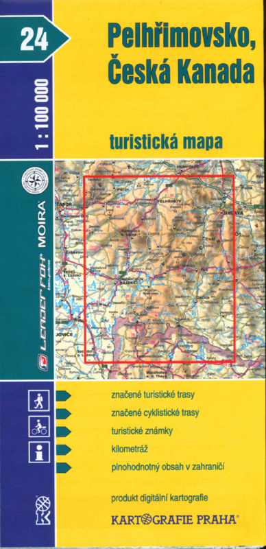 1:100T (24)-Pelhřimovsko,Česká Kanada - kniha z kategorie Mapy Evropy