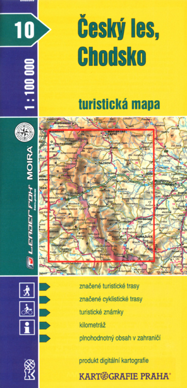 Český les, Chodsko  turistická mapa 1:100 000 (10)