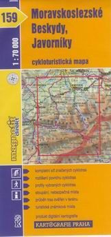 Moravskoslezské Beskydy, Javorníky - cyklo KP č.159 - 1:70t