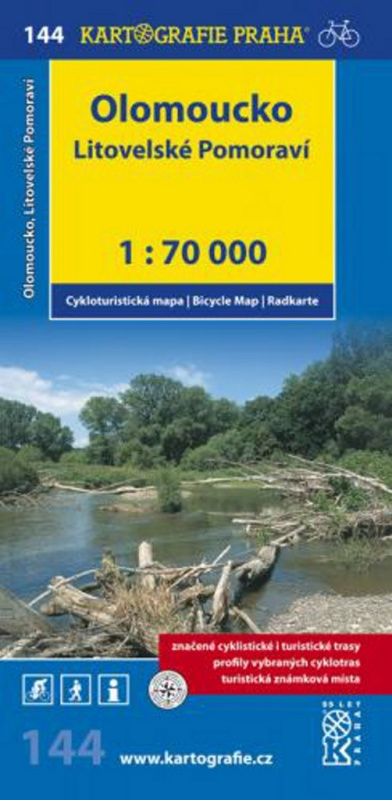 Olomoucko, Litovelské Pomoraví 1: 70T(144) (cyklomapa)
