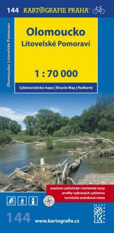 Olomoucko, Litovelské Pomoraví 1: 70T(144) (cyklomapa)
