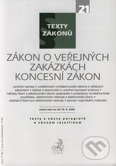 Zákon o veřejných zakázkách, Koncesní zákon - kniha z kategorie Správní právo