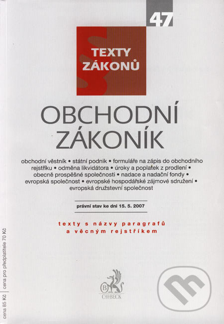 Obchodní zákoník - kniha z kategorie Obchodní právo