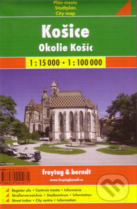 Košice a okolie 1:15 000      1:100 000