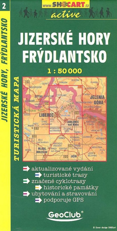 Jizerské Hory, Frýdlantsko 1:50 000