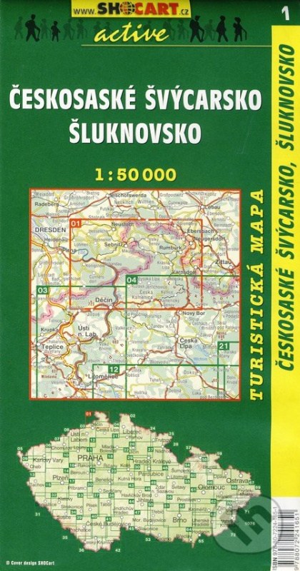 Českosaské Švýcarsko, Šluknovsko / Turistická mapa SHOCart