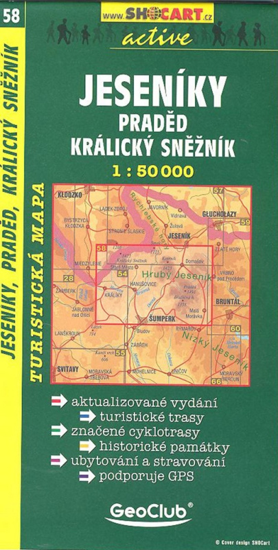 Jeseníky, Praděd, Kralický Sněžník 1:50 T