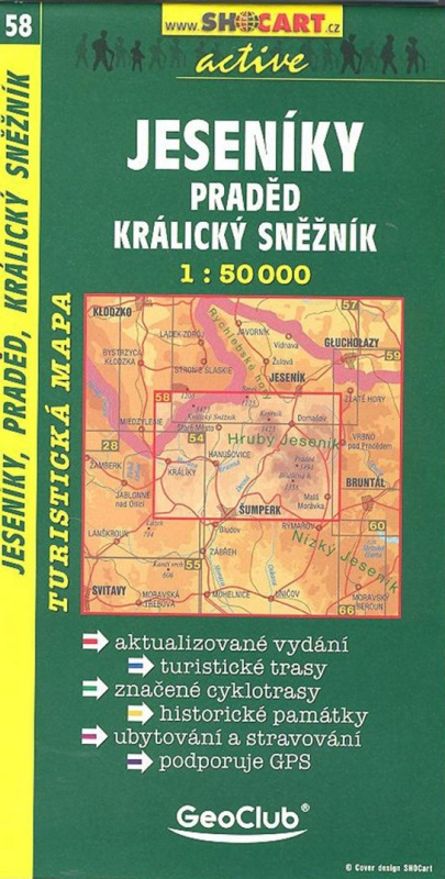 Jeseníky, Praděd, Kralický Sněžník 1:50 T